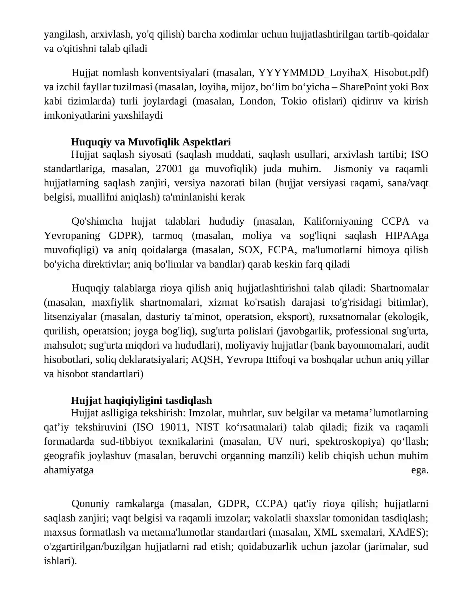 Ish hujjatlari va ularga qo‘yiladigan talablar 4