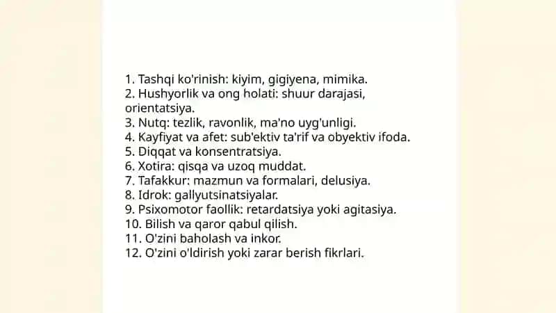 Tatqiqotni asosiy usullari bemorni tashqi tekshiruvi 4