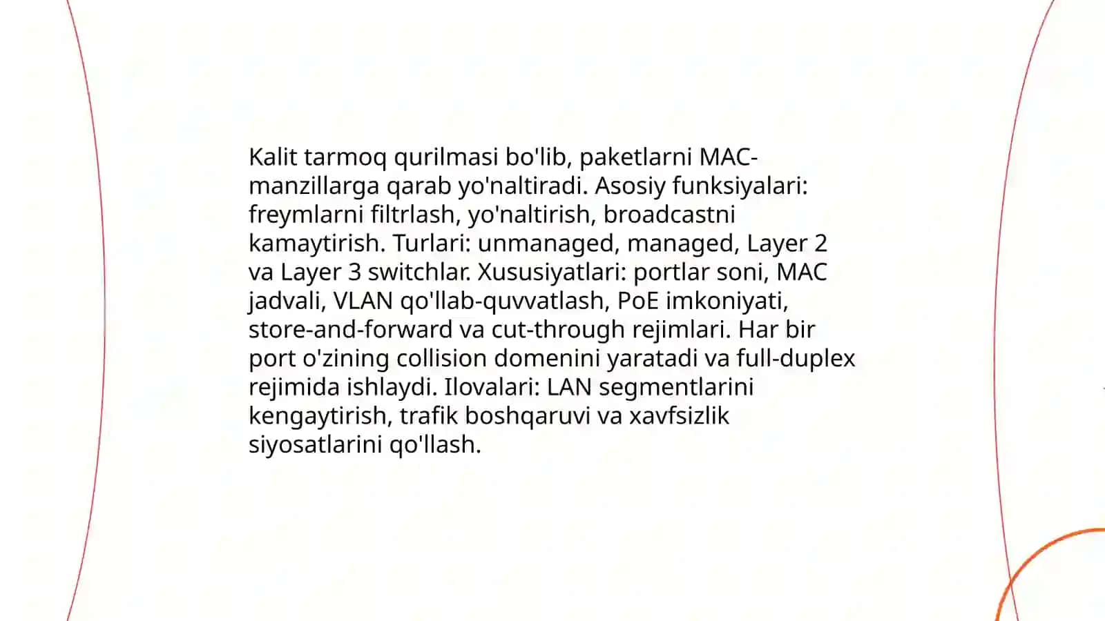 Tarmoq interfeys kartasi (NIC) 4
