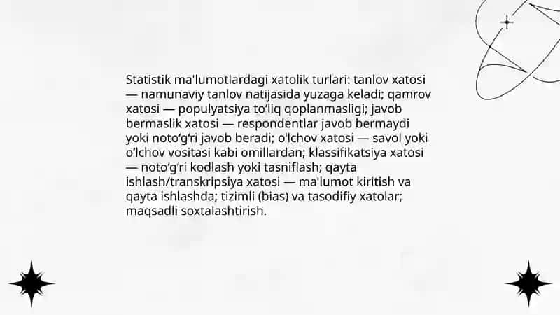 Iqtisodiy tahlilda ma'lumotlarni ishonchliligi va aniqligi muommolari 4