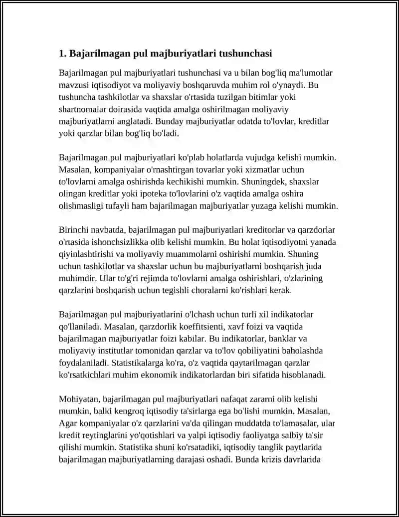 BAJARILMAGAN PUL MAJBURIYATLARI BO'YICHA HUQUQLARNI BAJARISH SOLIQ MAJBURIYATLARINI BAJARISH USULI SIFATIDA 4