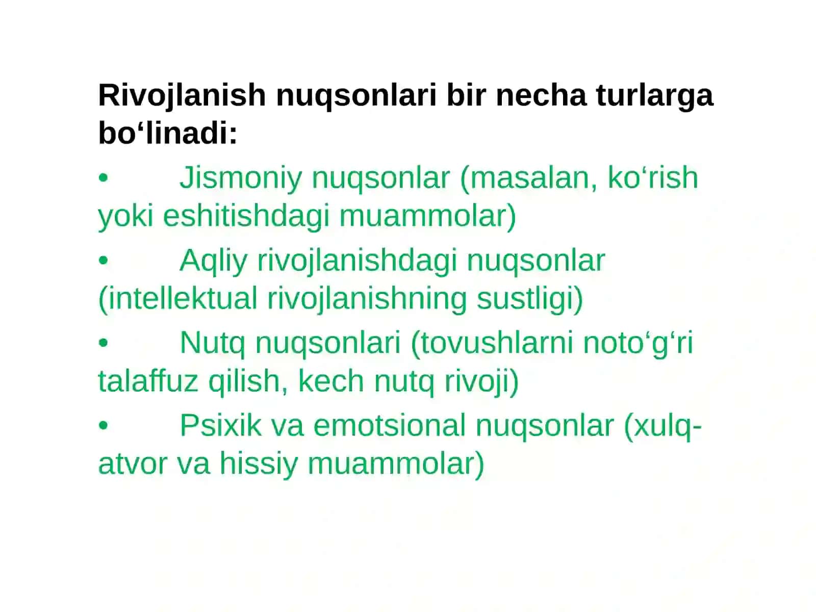 Rivojlanish nuqsonlari diagnostikasida differensial yondashuv muammolari 4