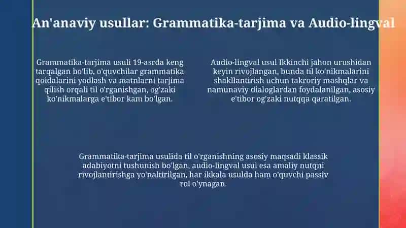 Til o'rganish usullari 4
