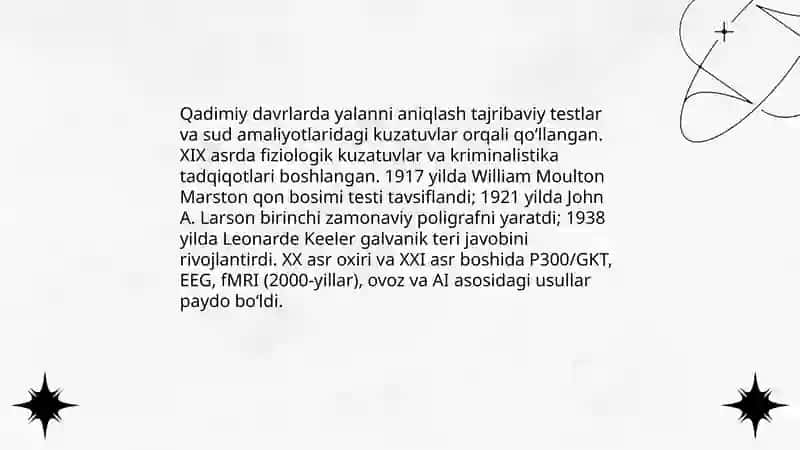 Yolgʻonni aniqlash metodikasi 4