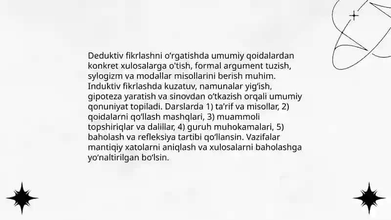 Mantiqiy Masalar va Ular Yechish Usullari 4