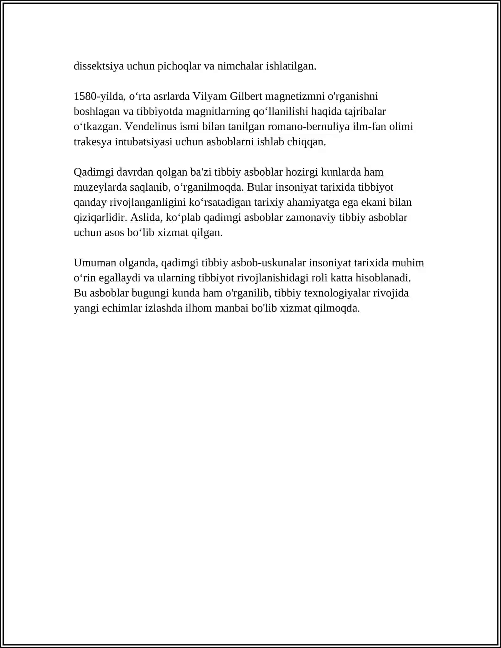 ANTIK DAVR TEXNOLOGIYALARI.TIBBIYOTDA UNING AHAMIYATI 4