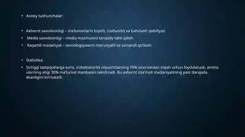 O’quvchi yoshlarda  axborot iste’moli madaniyatini rivojlantirish 4
