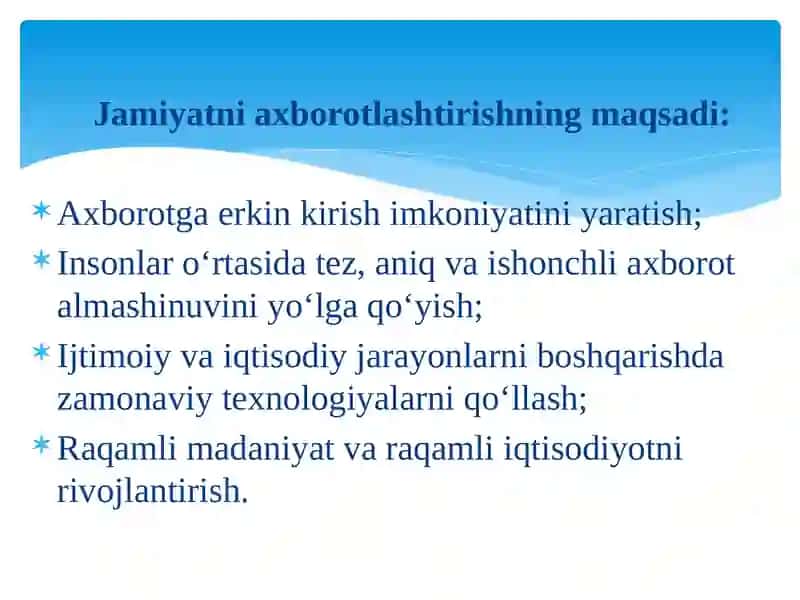Jamiyat va ta’limni axborotlashtirish 4