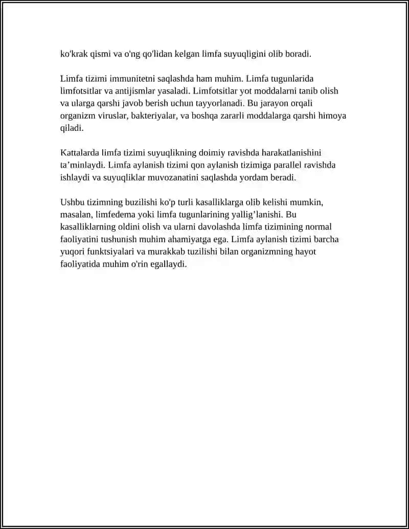 LIMFA AYLANISH TIZIMINING ANATOMIK TUZILISHI 4