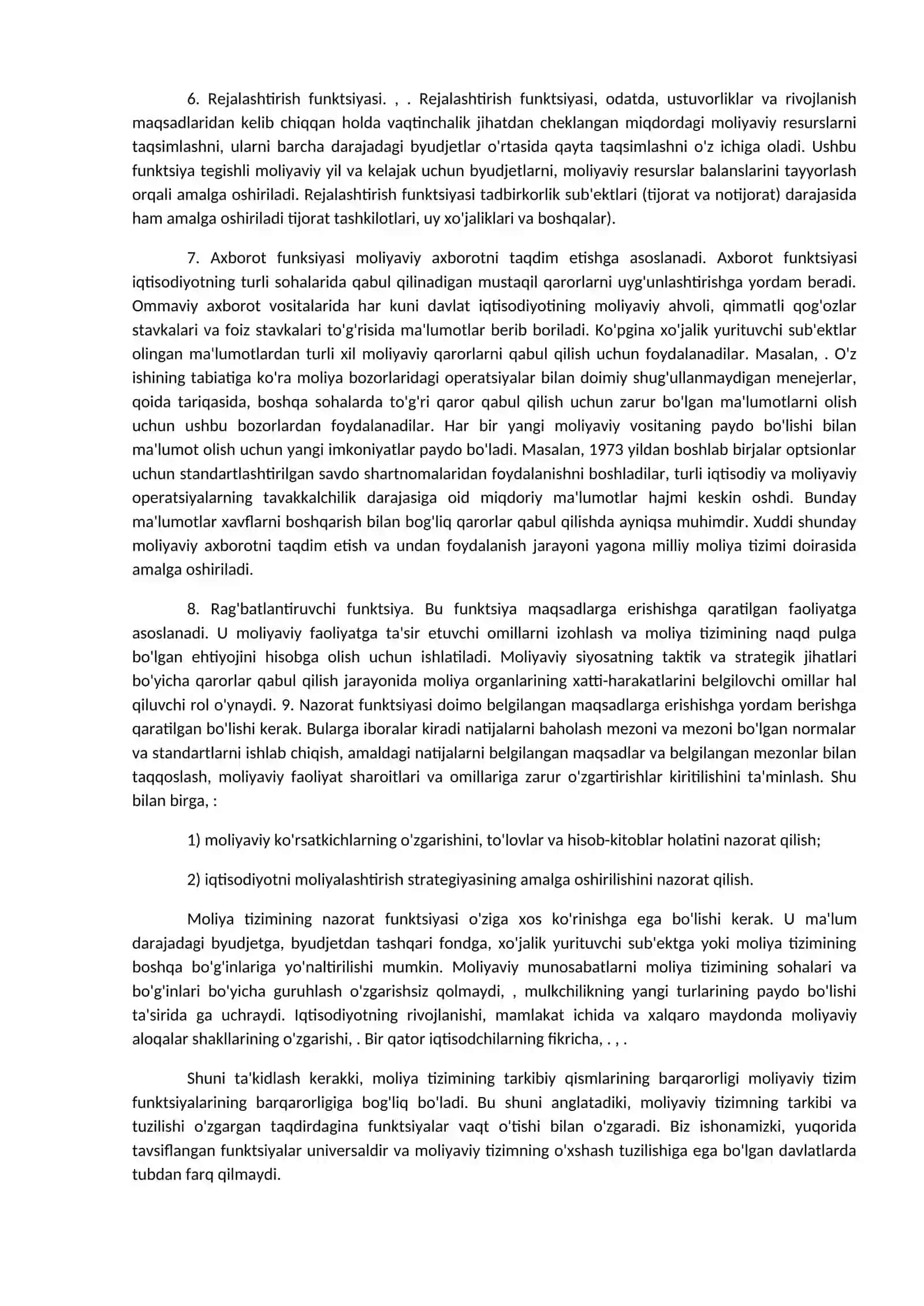 Moliyaviy tizim funktsiyalari va ularning evolyutsiyasi 4