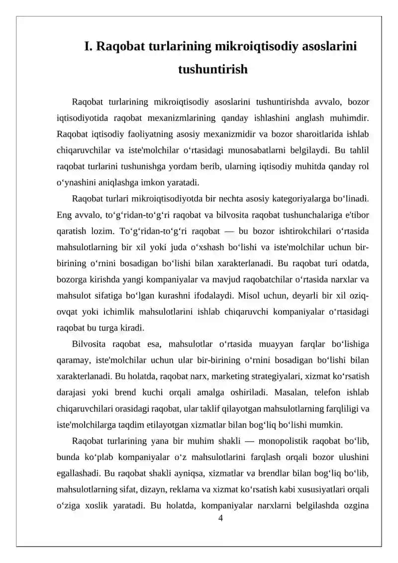 Raqobat va Raqobat Kurashining Turlari va Korxonaning Raqobat Strategiyasi 4