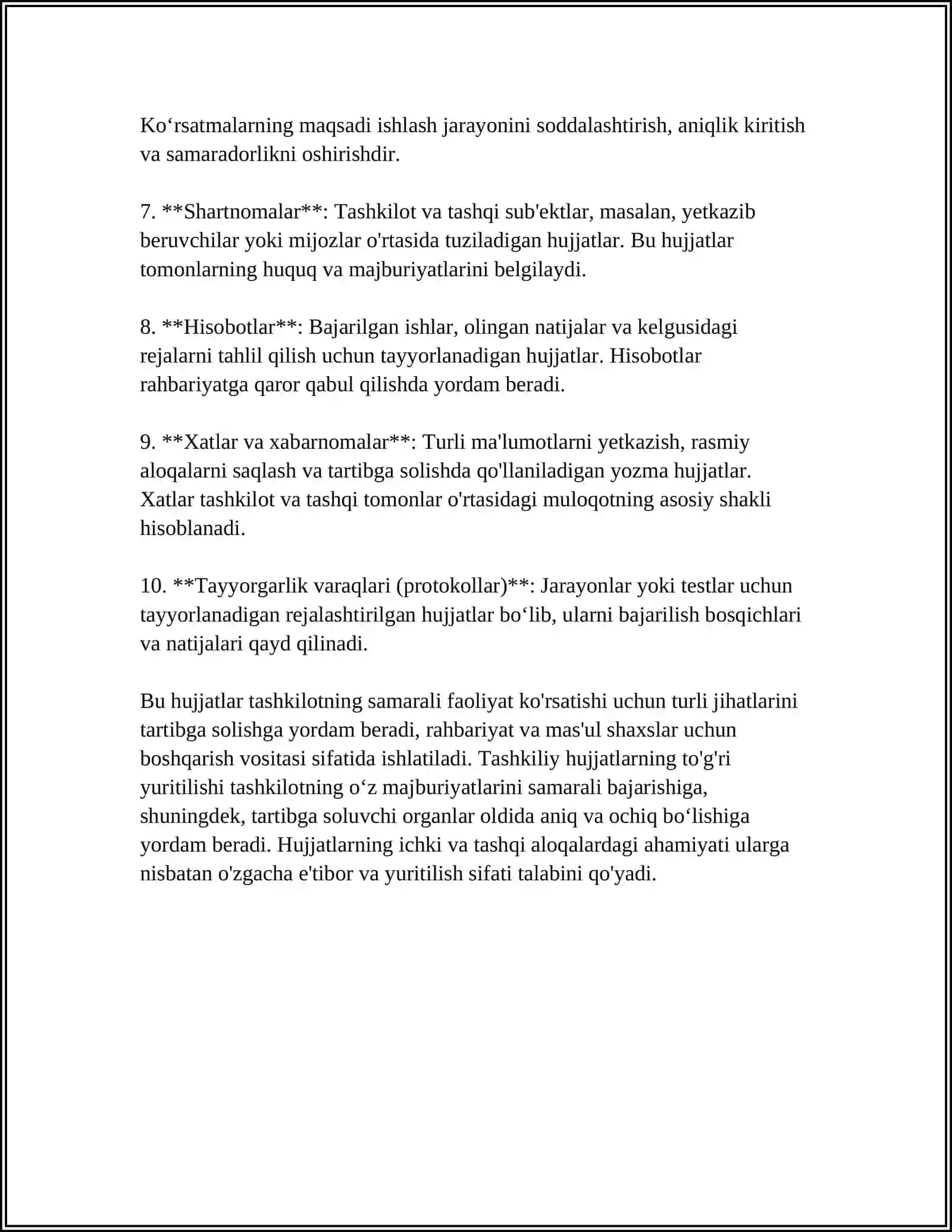 TASHKILIY HUJJATLAR VA ULARNI RASMILASHTIRISH 4
