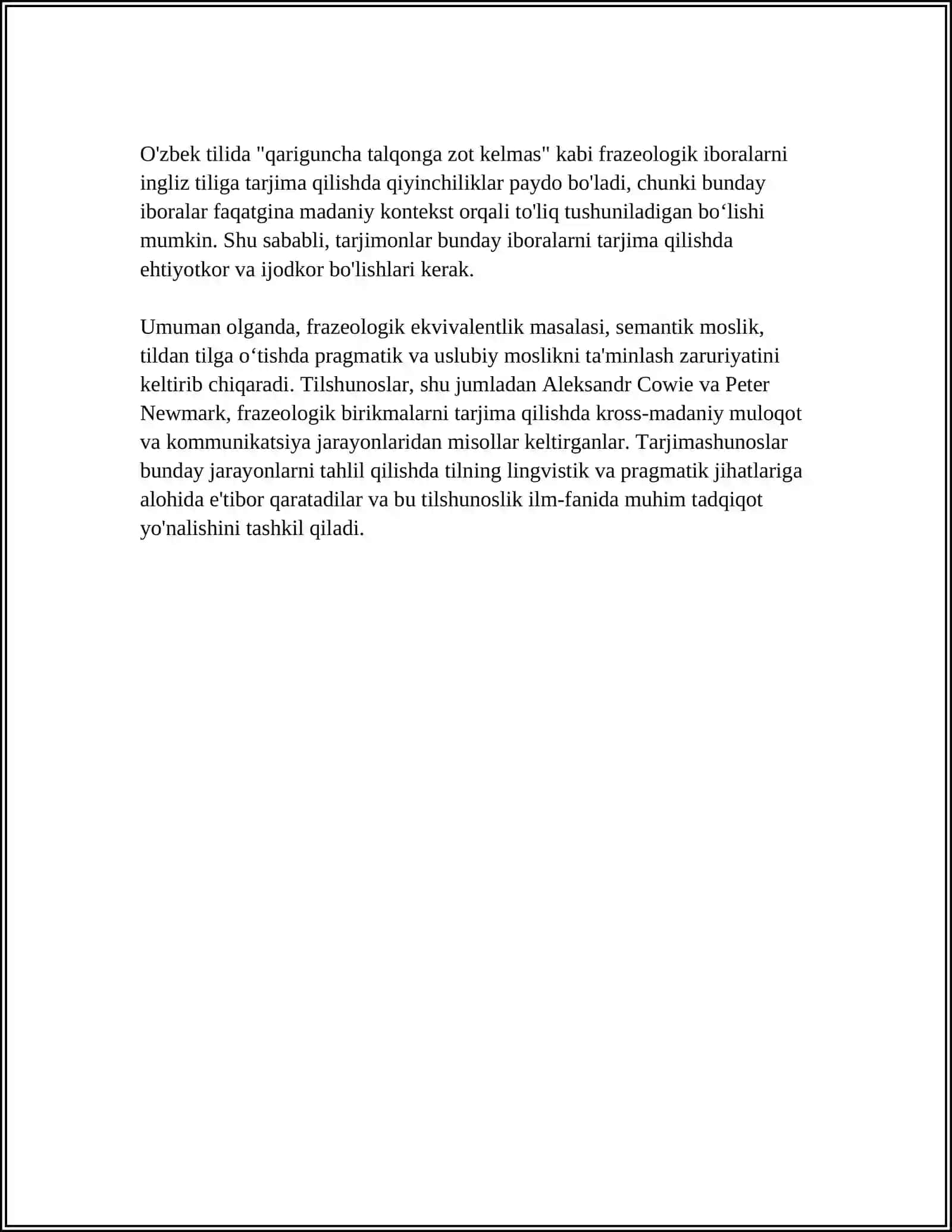 FRAZEOLOGIYA.FRAZEOLOGIK EKVIVENTLIK HODISASI 4