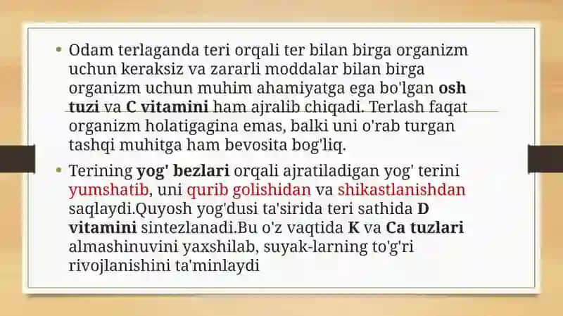 SHAXSIY GIGIYENA. SANITARIYA MAORIF ISHINI TASHKIL QILISH 4