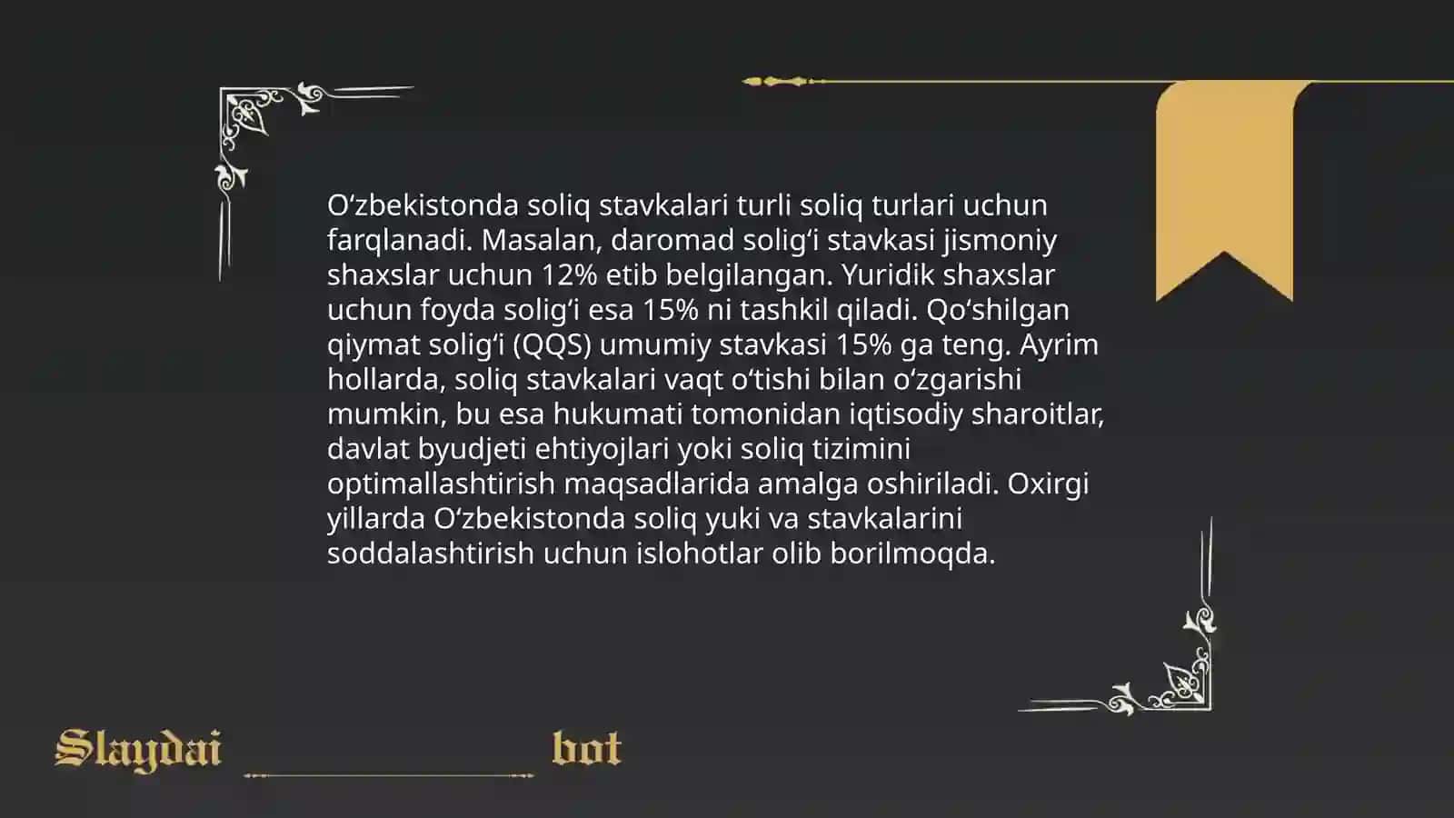Jismoniy shaxslar uchun soliq tizimi 4