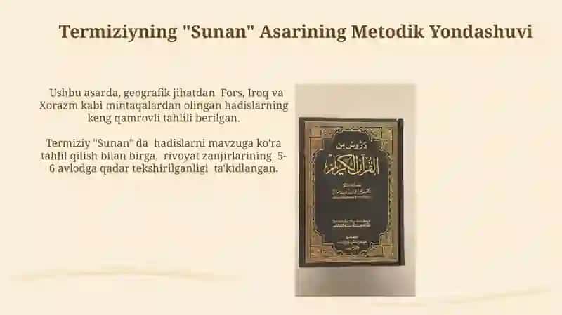 Imom Buxoriy va Imom Termiziyning hadis ilmiga qoʼshgan hissalarini qiyosiy tahlili 4