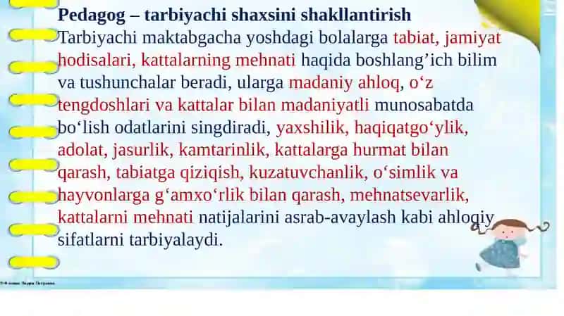 Pedagogika Tarbiyachi Shaxsini Shakllantirish 4