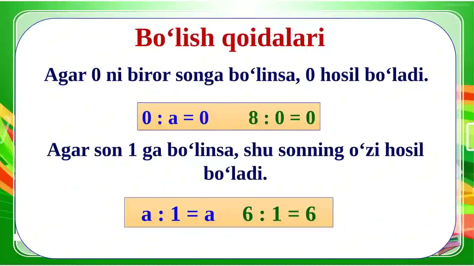 4-sinf Matematika Ko'p xonali sonlarni uch xonali songa bo'lish taqdimot 4