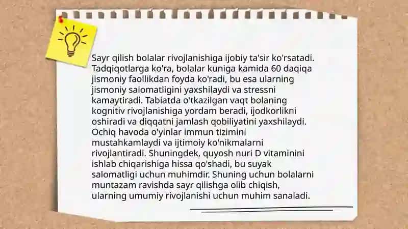 Bolalarning oʻlkashunoslik tasavvurlarini shakllantirishdatirishda sayr va ularni tashkil metodikasi 4