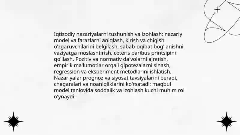Iqtisodiy fanlarda tushunish va tushuntirish 4