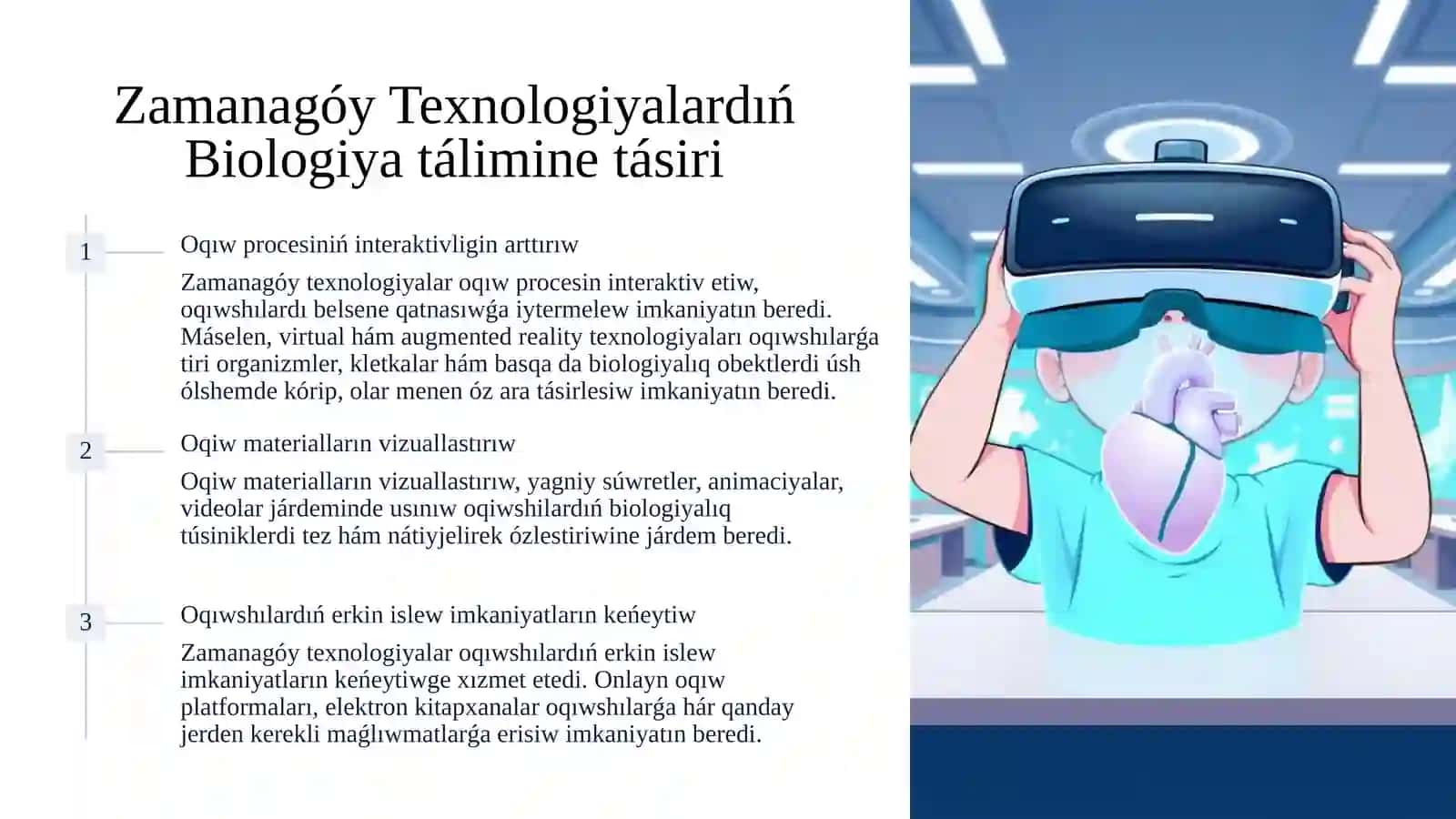Biologiyani Oqitiwda Innovaciyaliq Texnologiyalardiń Áhmietli Máselelerine Baǵishlangan Konferenciyalar Ushin Doklad Hám Prezentaciya Materiallarin Tayarlaw 4