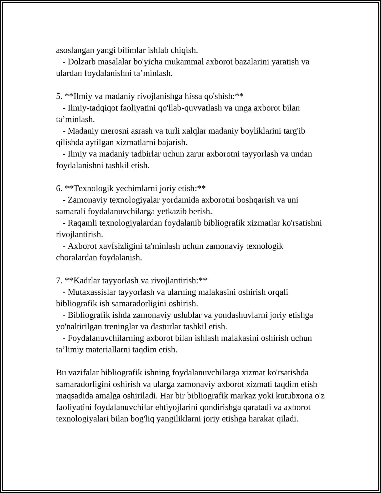 Bibliografik Ishning Maqsad va Vazifalari 4