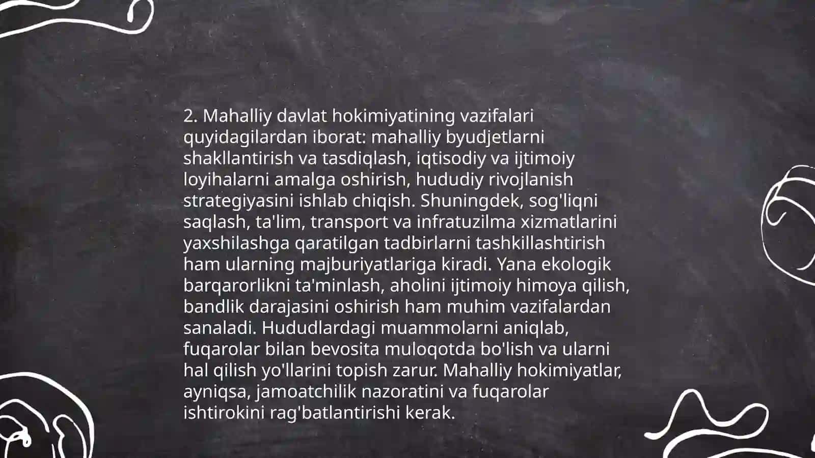 Oʻzbekiston Respublikasida mahalliy davlay hokimoyatining tashkil etilishi va faoliyatining konstitutsiyaviy asoslari 4