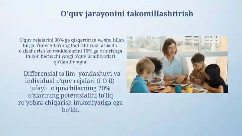Oʻqituvchilarning ilgʻor pedagogik tajribalarini toʻplash va amaliyotda qoʻllash 4