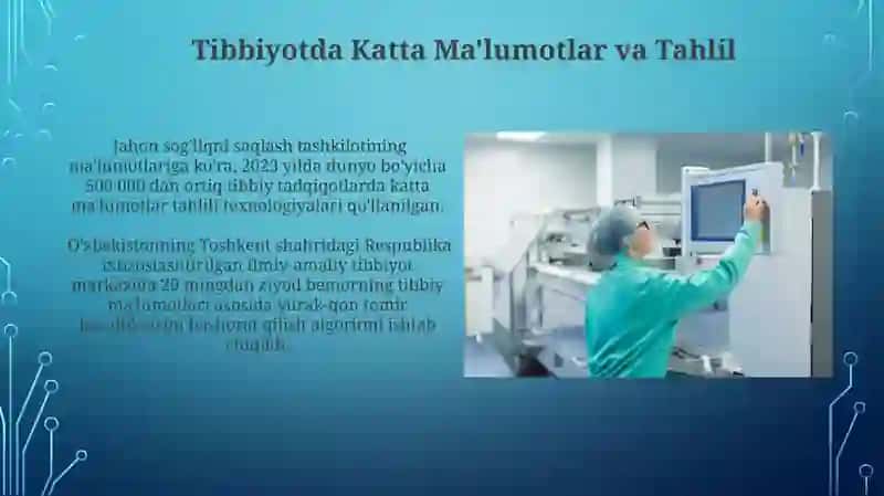 Tibbiyotda ishchi o'rinlarni avtomatlashtirishda axborot texnologiyalar 4