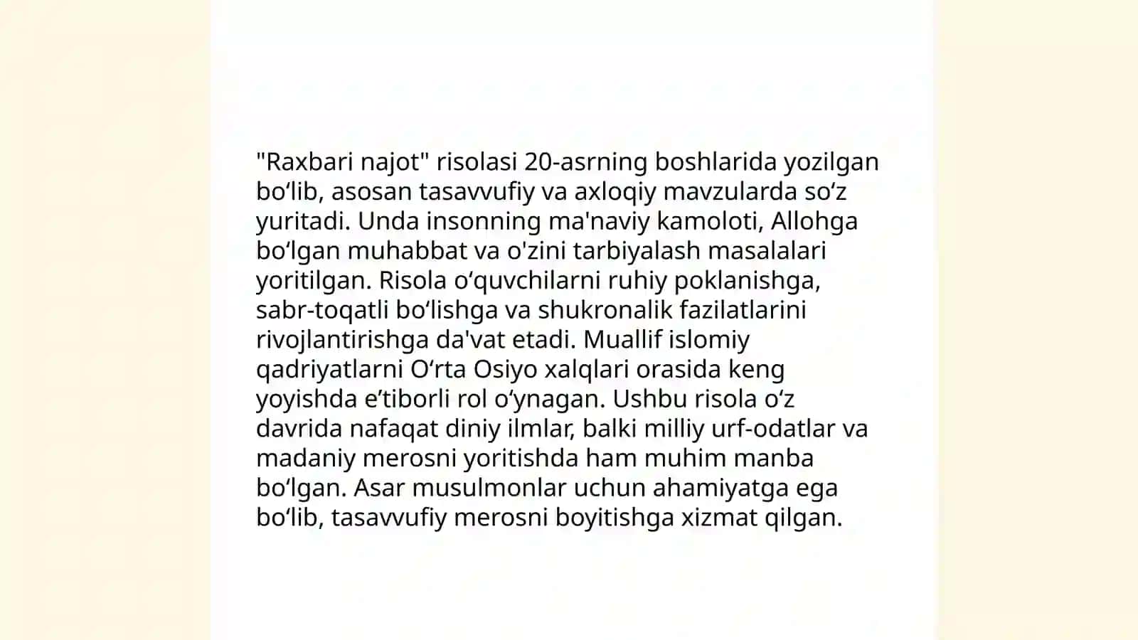 Fitratning "Raxbari najot" va "Baxtsiz odamlarning ikki toifasi"ga oid qarashlari 4