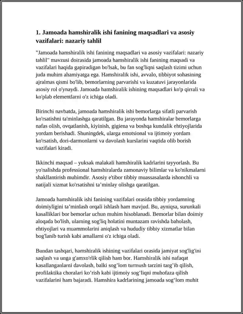 JAMOADA HAMSHIRALIK ISHI FANINING MAQSAD VA VAZIFALARI 4