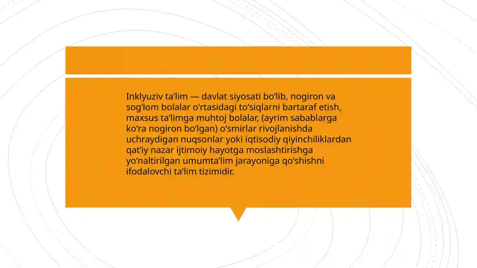 INKLYUZIV TA'LIM PRINSIPLARI, METODLARI, KATEGORIYALARI 4