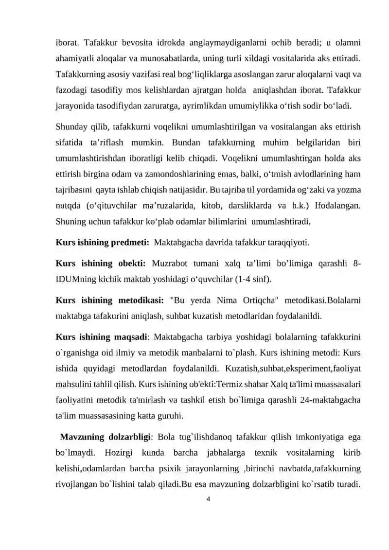 Tajriba-sinov ishlari 4