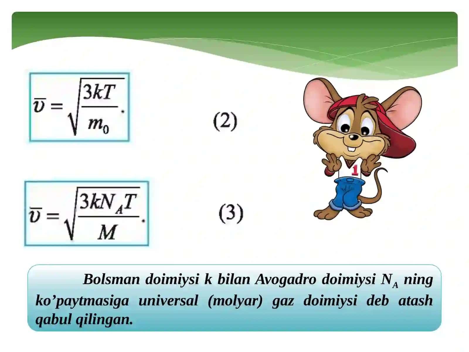 GAZMOLEKULALARINING HARAKAT TEZLIGI 4