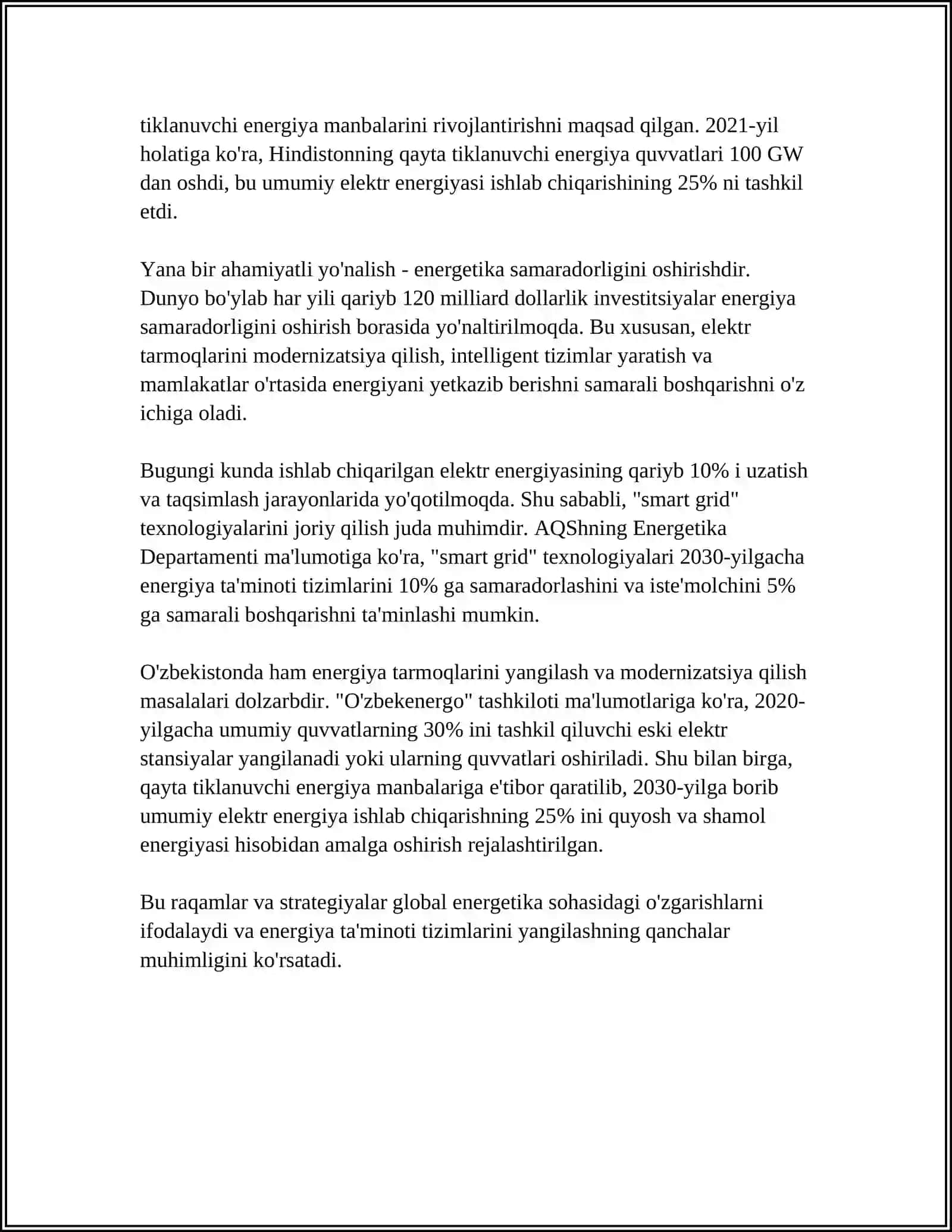 BOZOR INFRATUZILMASINI RIVOJLANTIRISH BOʻYICHA BIZNES MARKAZLARI 4