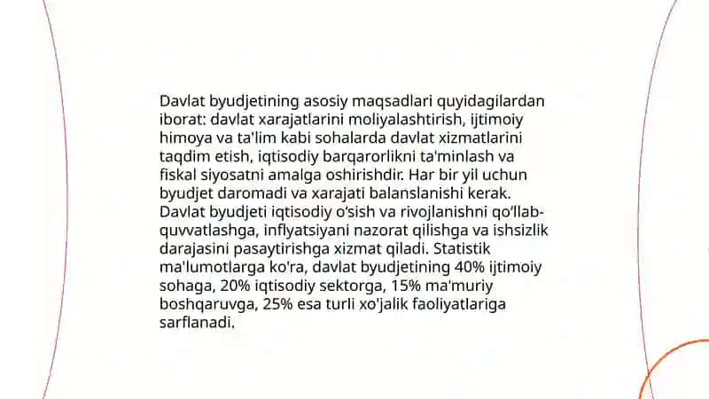 Davlat byudjetining ijtemoiy iqtisodiy mohiyati va funksiyalari 4