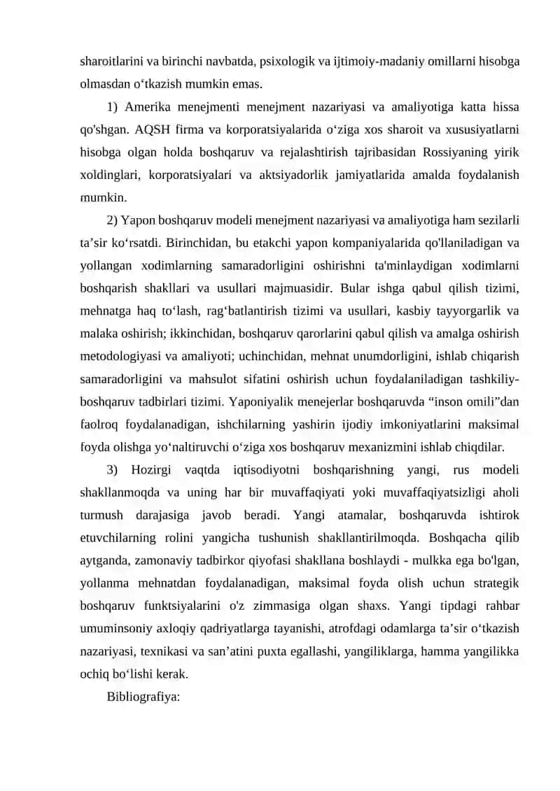 Menejmentning amerika modeli 4