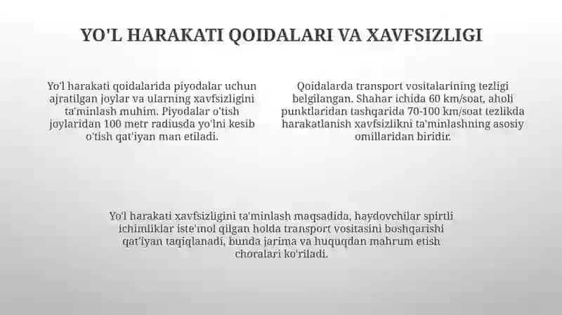 Transportatsiya qoidalari 4