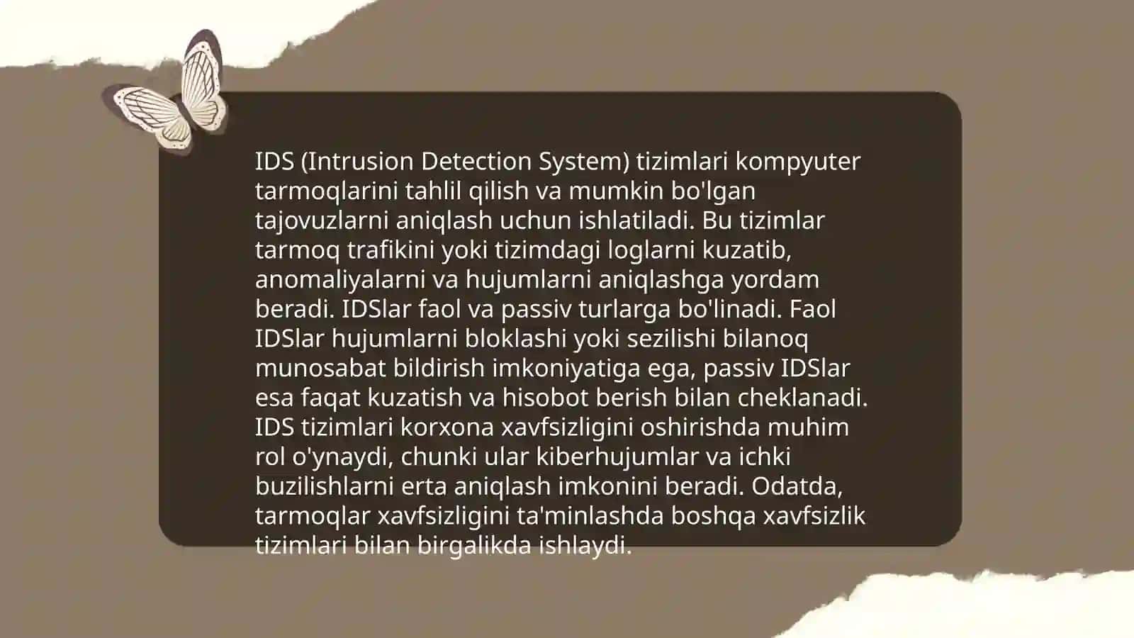 Arnitivirus, IDS, IPS vositalari 4