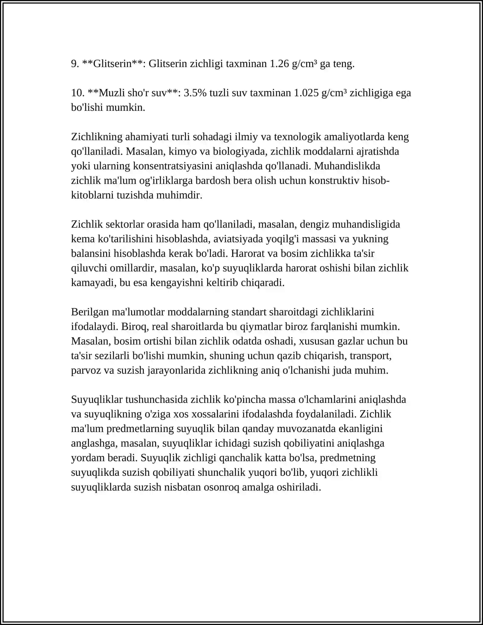 SUYUQLIKLARNING FIZIK XOSSASI 4