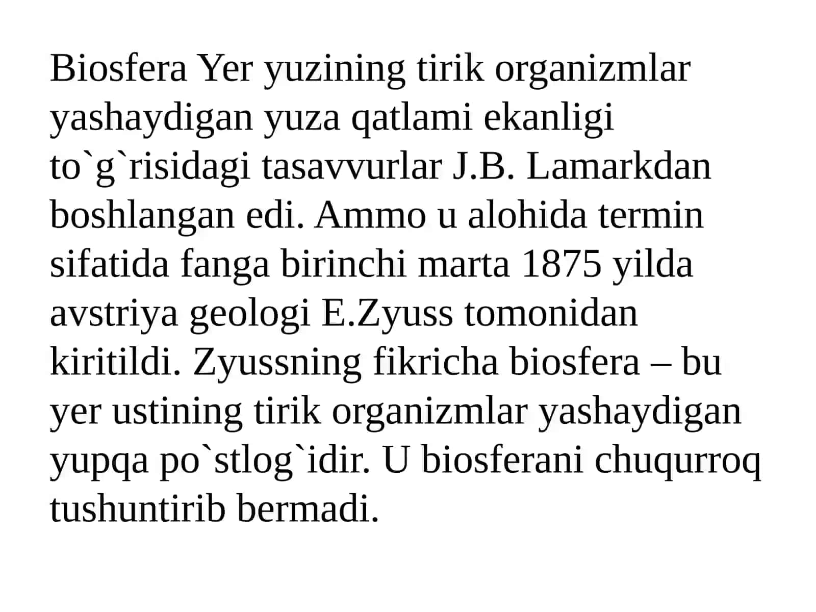 Biosferatuzilishivatarkibi.Biosferadamoddalarvaenergiyaningbiokimyoviyaylanmaharakati 4