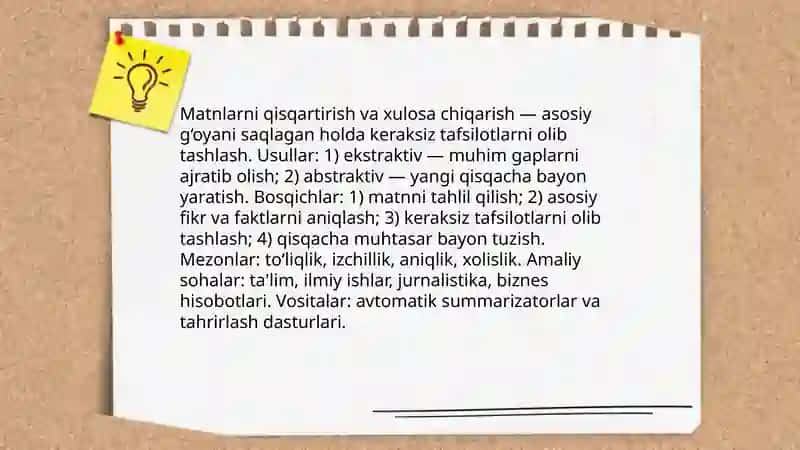 Matnlar bilan ishlash 4