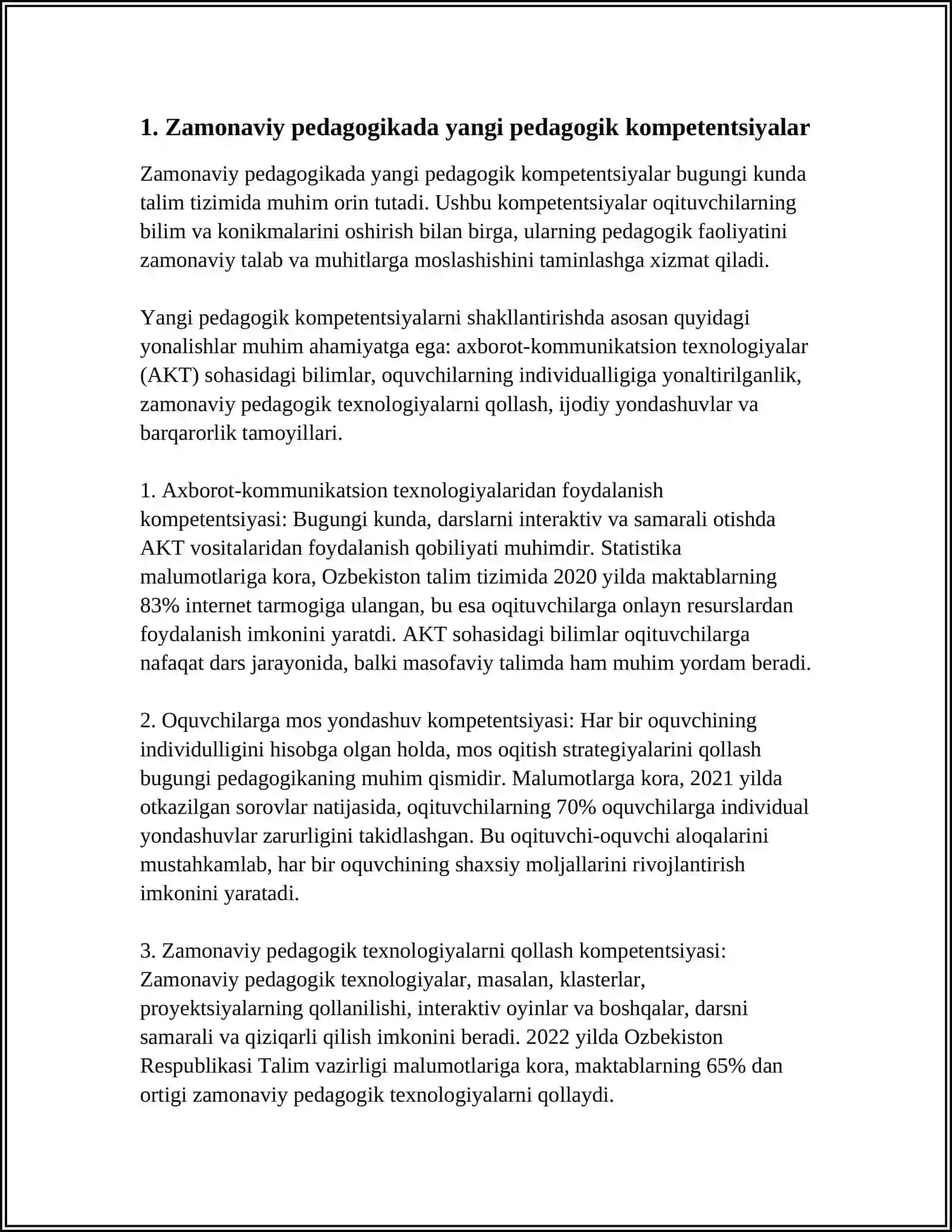Zamonaviy Pedagogikada Pedogoglik Kasbi 4