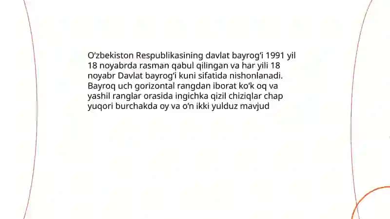 O'zbekiston respublikas davlat ramzlarining qabul qilinishi 4