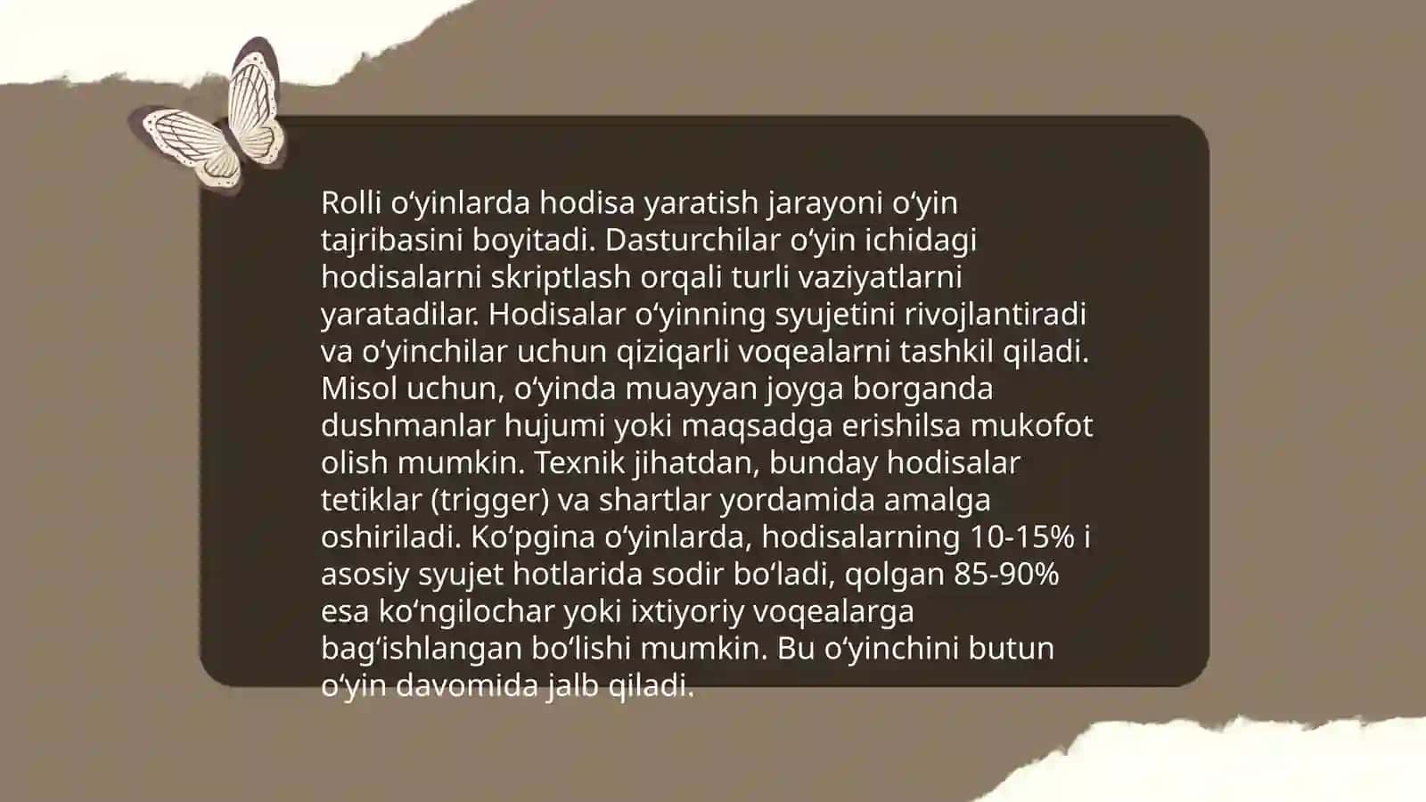 Rolli oʻyinlar 4