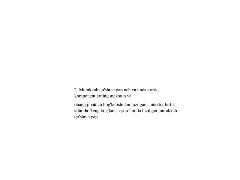 Murakkab Qo'shmagaplar 4