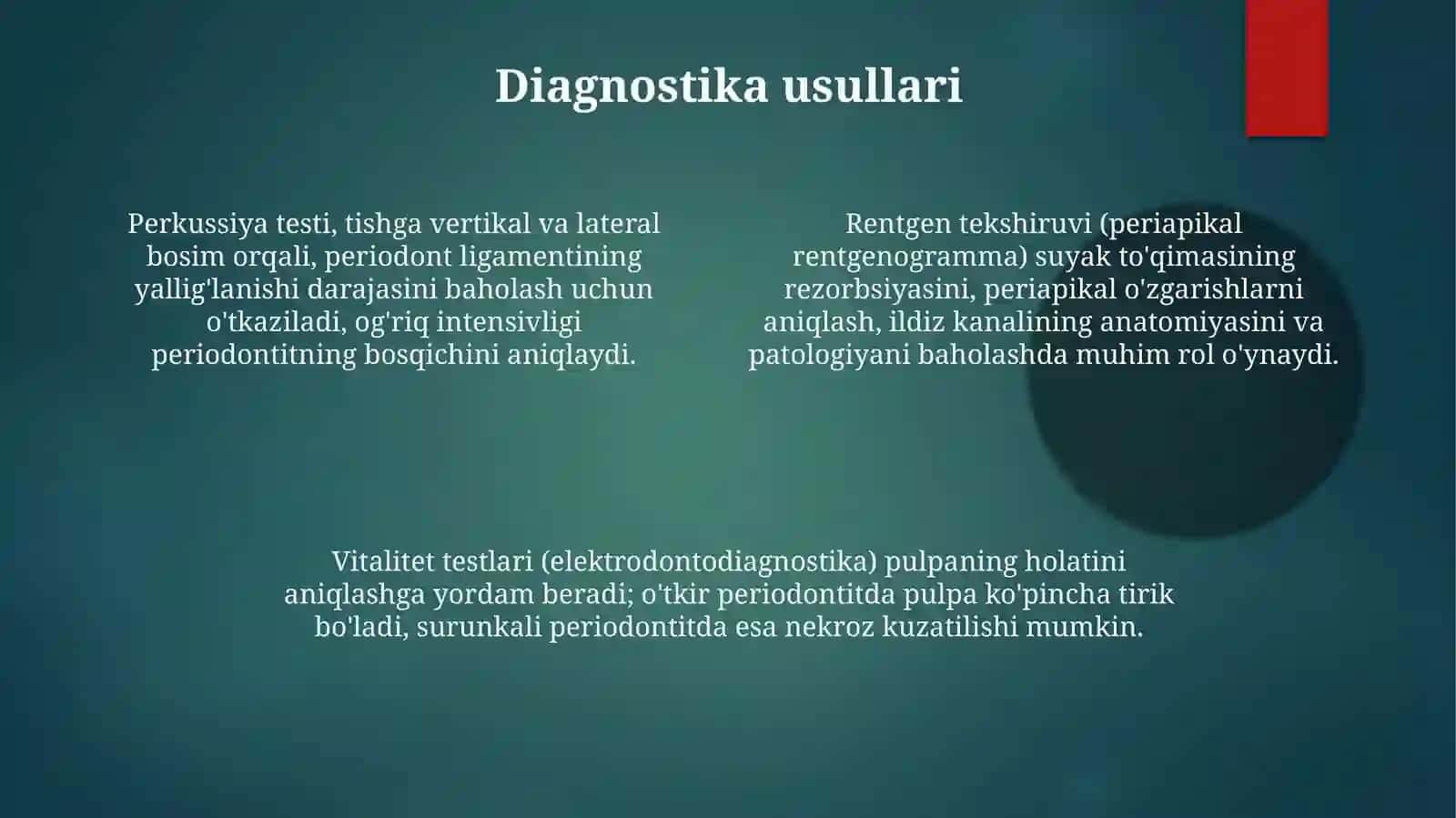 Bolalardagi o'tkir va surunkali periodontit: Ta'rifi, diagnostikasi va davolash tamoyillari 4