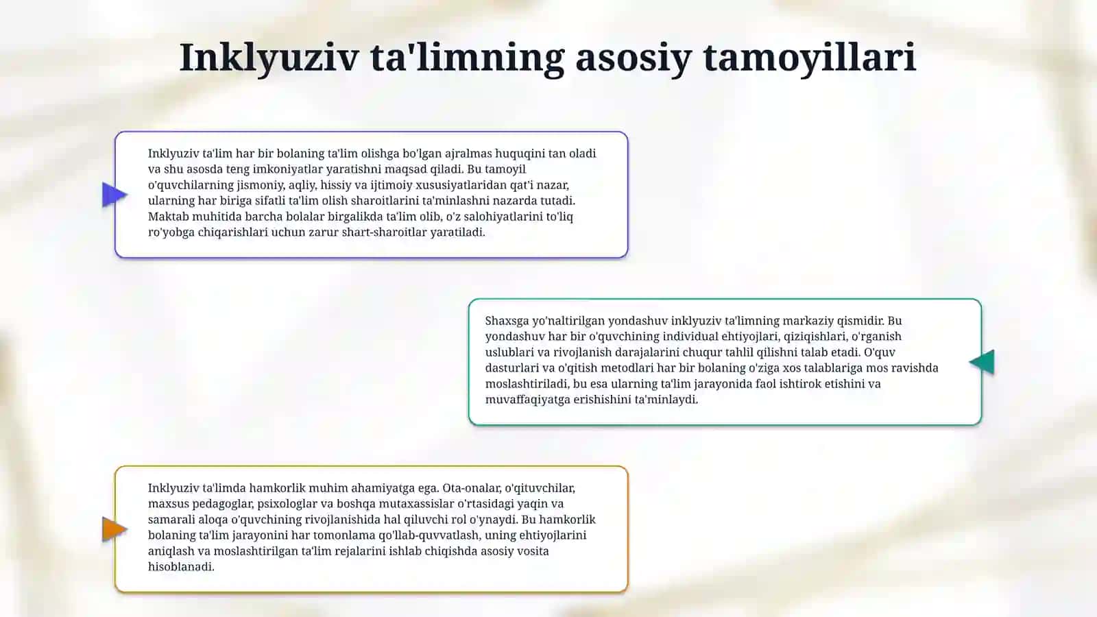 Mening Pedagogik faoliyatim (Inklyuziv ta`lim) 4