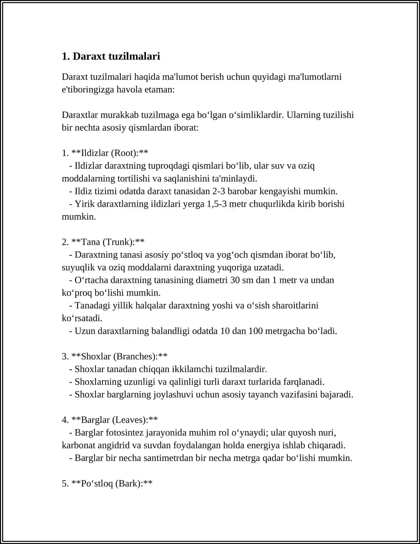 DARAXT MALUMOTLAR TUZILMASIDAGI ASOSIY AMALLAR DARAXTNI QIDIRISH VA KIRITISH 4