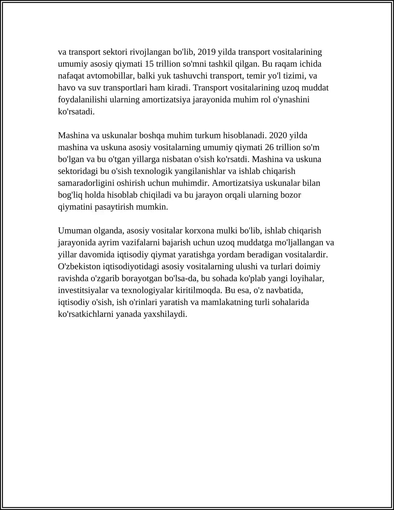 BYUDJET TASHKILOTLARIDA ASOSIY VOSITALARNI ESKIRISHINI ANIQLASH VA HISOBGA OLISH 4